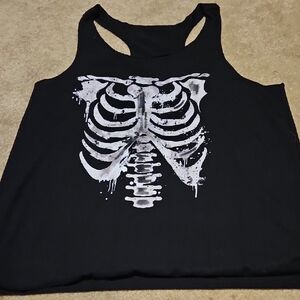 Skeleton Ribcage Tank Top